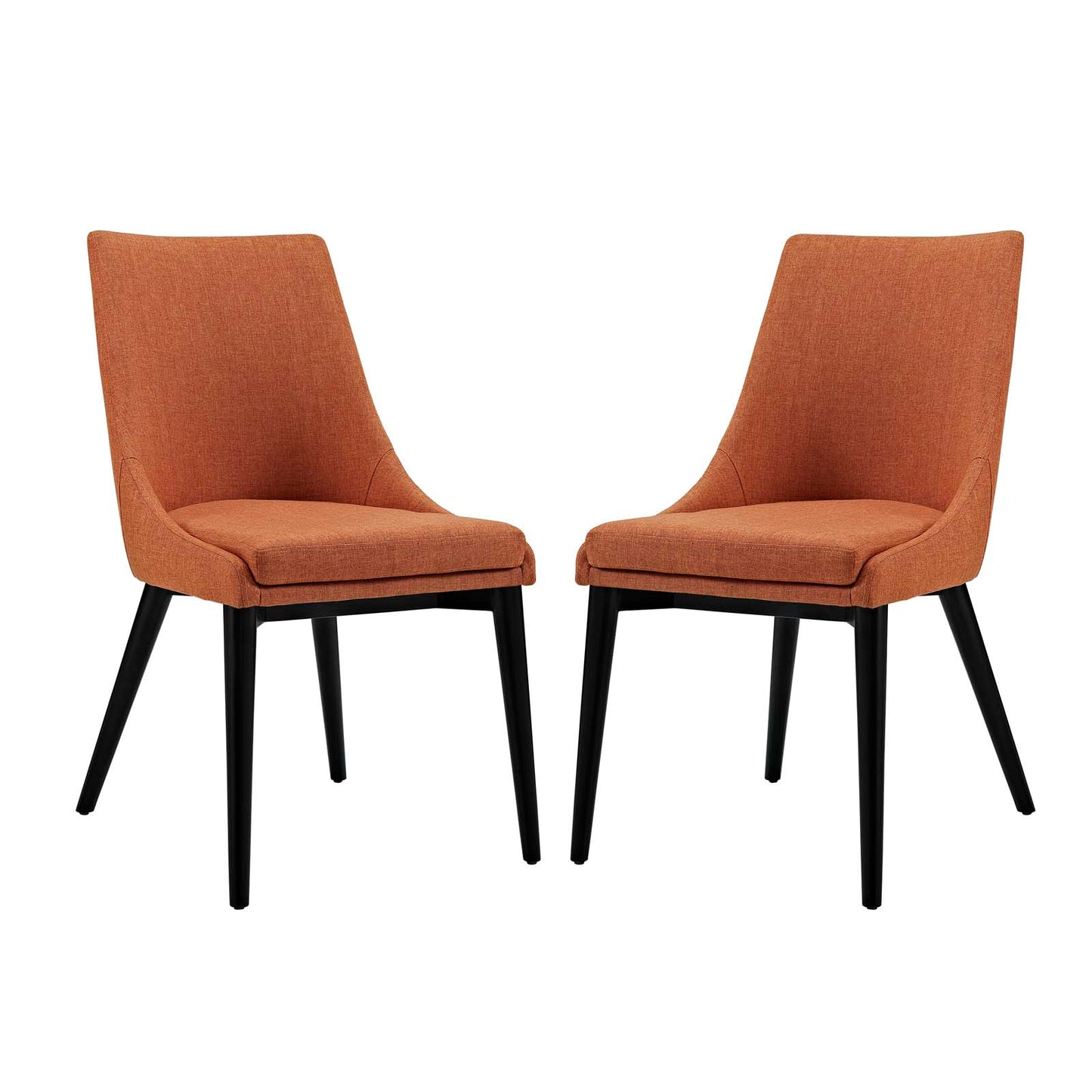 Modway Outlet Viscount Fabric Dining Side Chair Set of 2 by Modway  Bar and Dining Furniture Orange - EEI-2745-ORA-SET