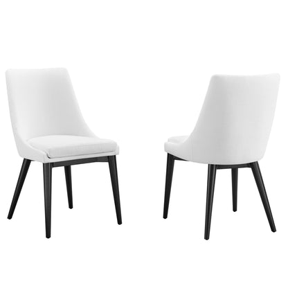 Modway Outlet Viscount Fabric Dining Side Chair Set of 2 by Modway  Bar and Dining Furniture White - EEI-2745-WHI-SET