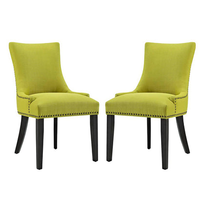 Modway Outlet Marquis Fabric Dining Side Chair Set of 2 by Modway  Bar and Dining Furniture Wheatgrass - EEI-2746-WHE-SET