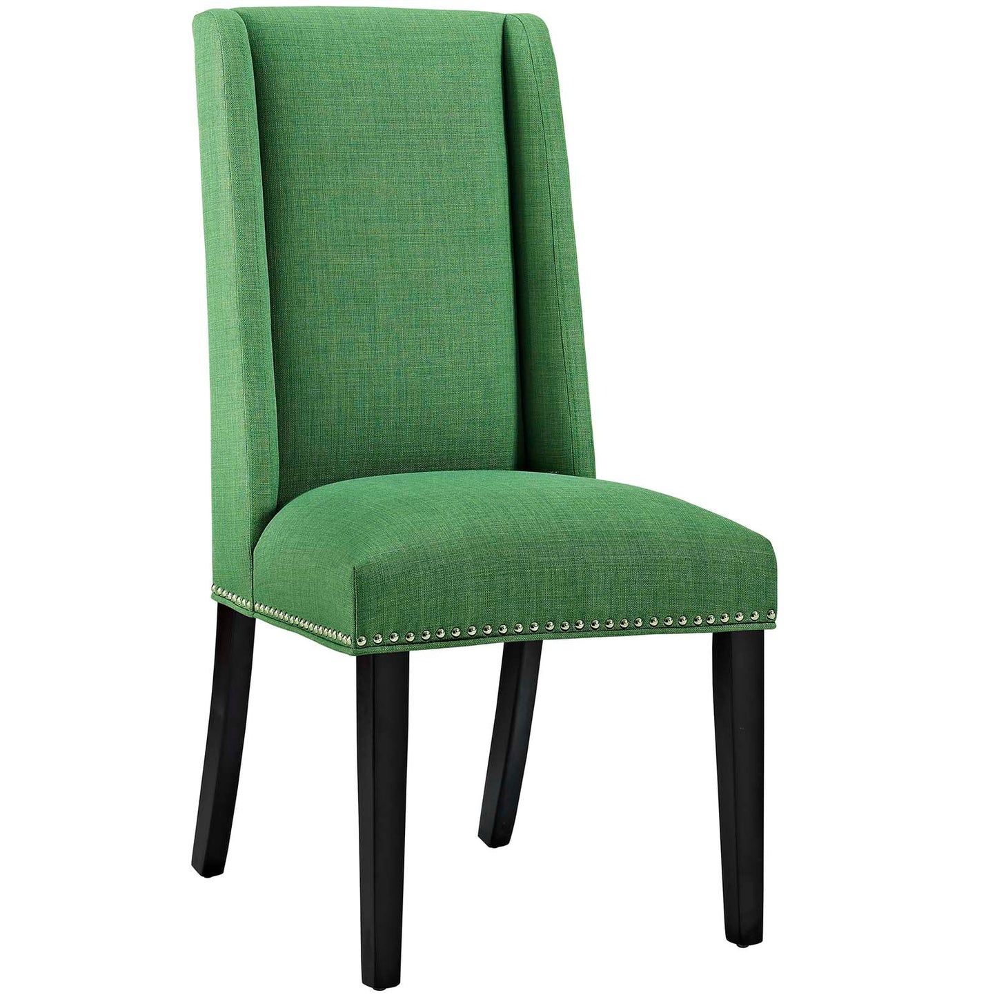 Modway Outlet Baron Fabric Dining Chair Set of 2 by Modway  Bar and Dining Furniture Green - EEI-2748-GRN-SET