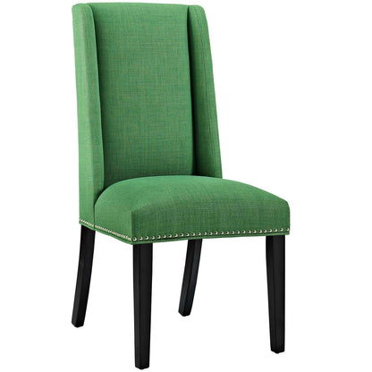 Modway Outlet Baron Fabric Dining Chair Set of 2 by Modway  Bar and Dining Furniture Green - EEI-2748-GRN-SET