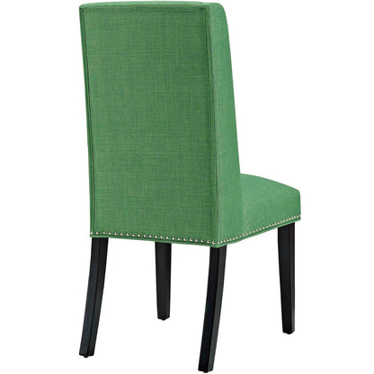 Modway Outlet Baron Fabric Dining Chair Set of 2 by Modway  Bar and Dining Furniture Green - EEI-2748-GRN-SET