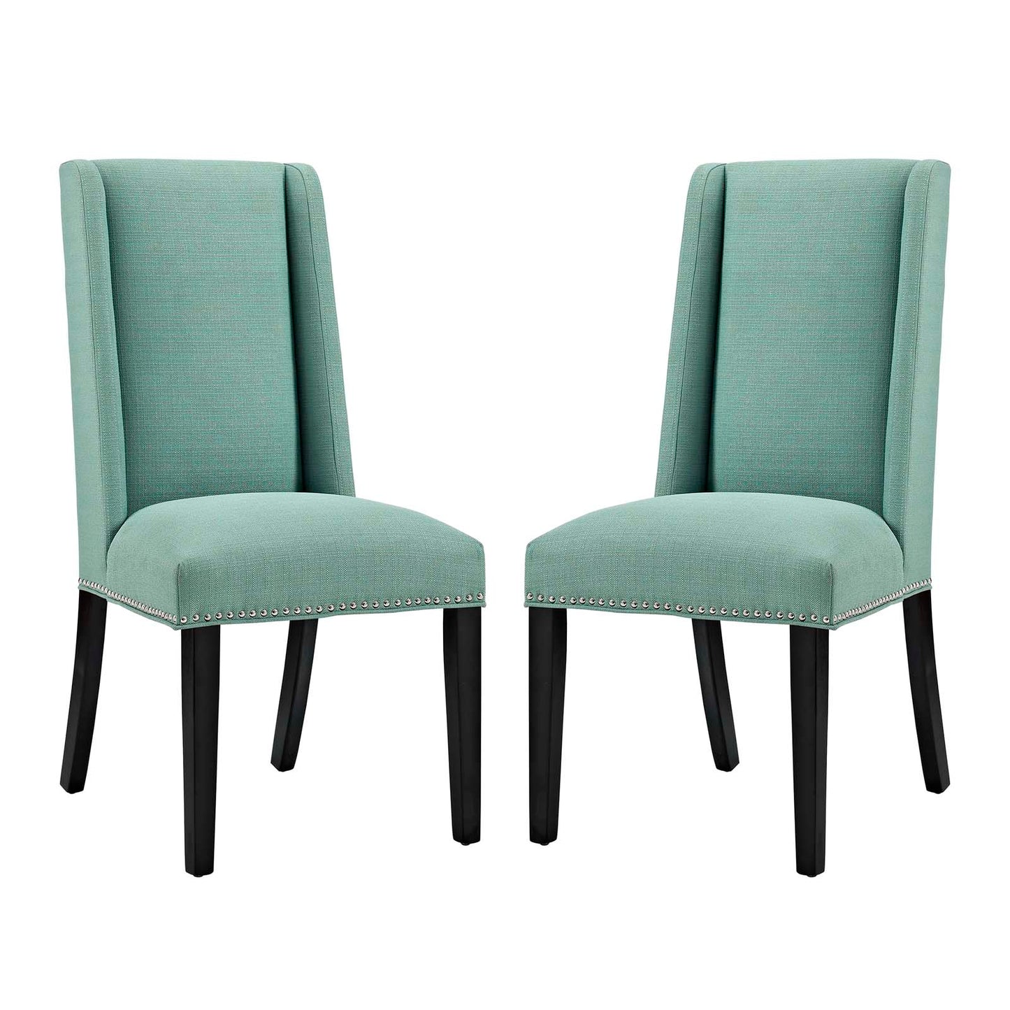 Modway Outlet Baron Fabric Dining Chair Set of 2 by Modway  Bar and Dining Furniture Laguna - EEI-2748-LAG-SET
