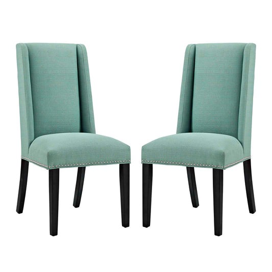 Modway Outlet Baron Fabric Dining Chair Set of 2 by Modway  Bar and Dining Furniture Laguna - EEI-2748-LAG-SET