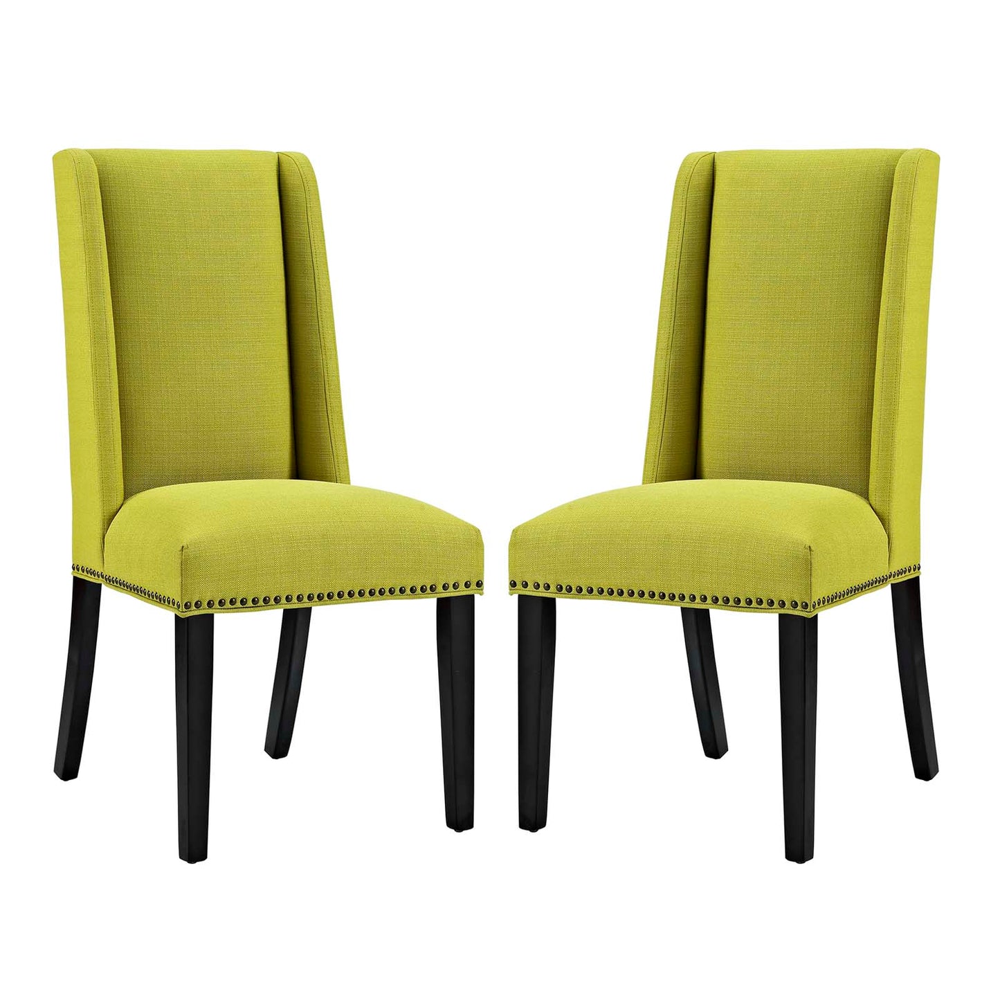 Modway Outlet Baron Fabric Dining Chair Set of 2 by Modway  Bar and Dining Furniture Wheatgrass - EEI-2748-WHE-SET