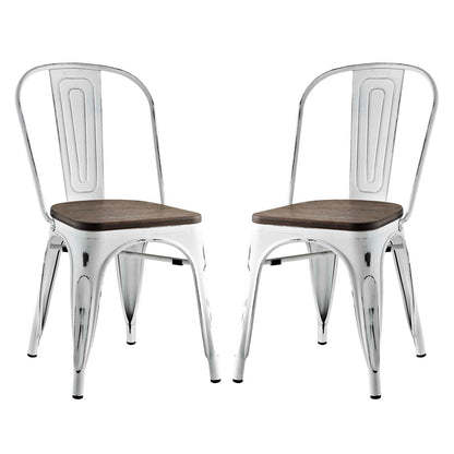 Modway Outlet Promenade Dining Side Chair Set of 2 by Modway  Bar and Dining Furniture White - EEI-2751-WHI-SET
