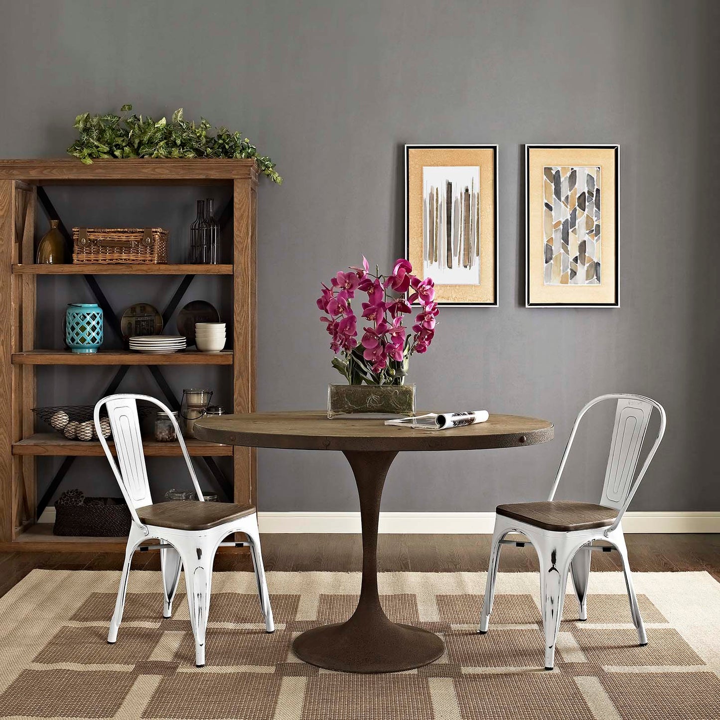 Modway Outlet Promenade Dining Side Chair Set of 2 by Modway  Bar and Dining Furniture White - EEI-2751-WHI-SET