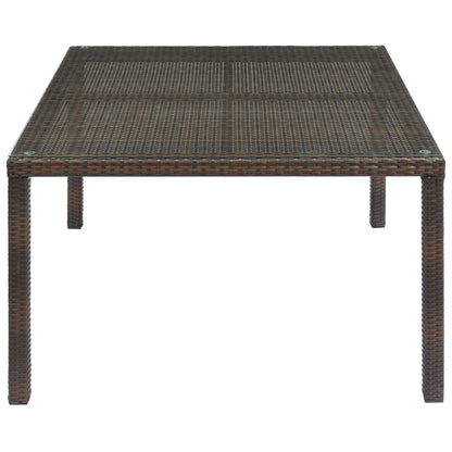 Modway Outlet Conduit 47" Outdoor Patio Wicker Rattan Dining Table by Modway  Outdoor Furniture Furniture Brown - EEI-2805-BRN