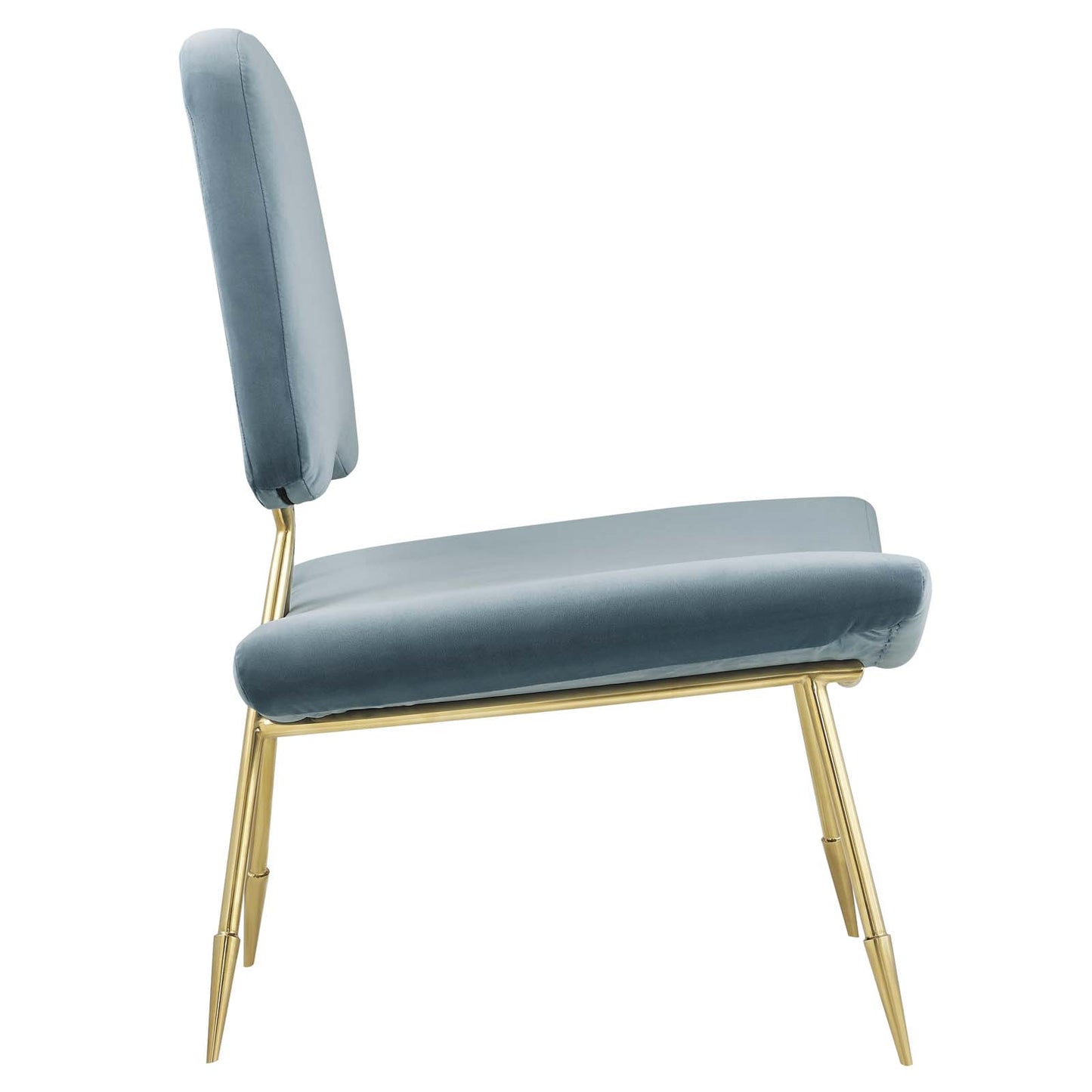 Modway Outlet Ponder Performance Velvet Lounge Chair by Modway  Living Room Furniture Sea Blue - EEI-2809-SEA