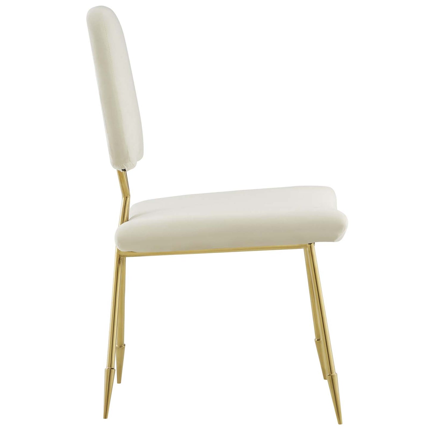 Modway Outlet Ponder Performance Velvet Dining Side Chair by Modway  Living Room Furniture Ivory - EEI-2811-IVO