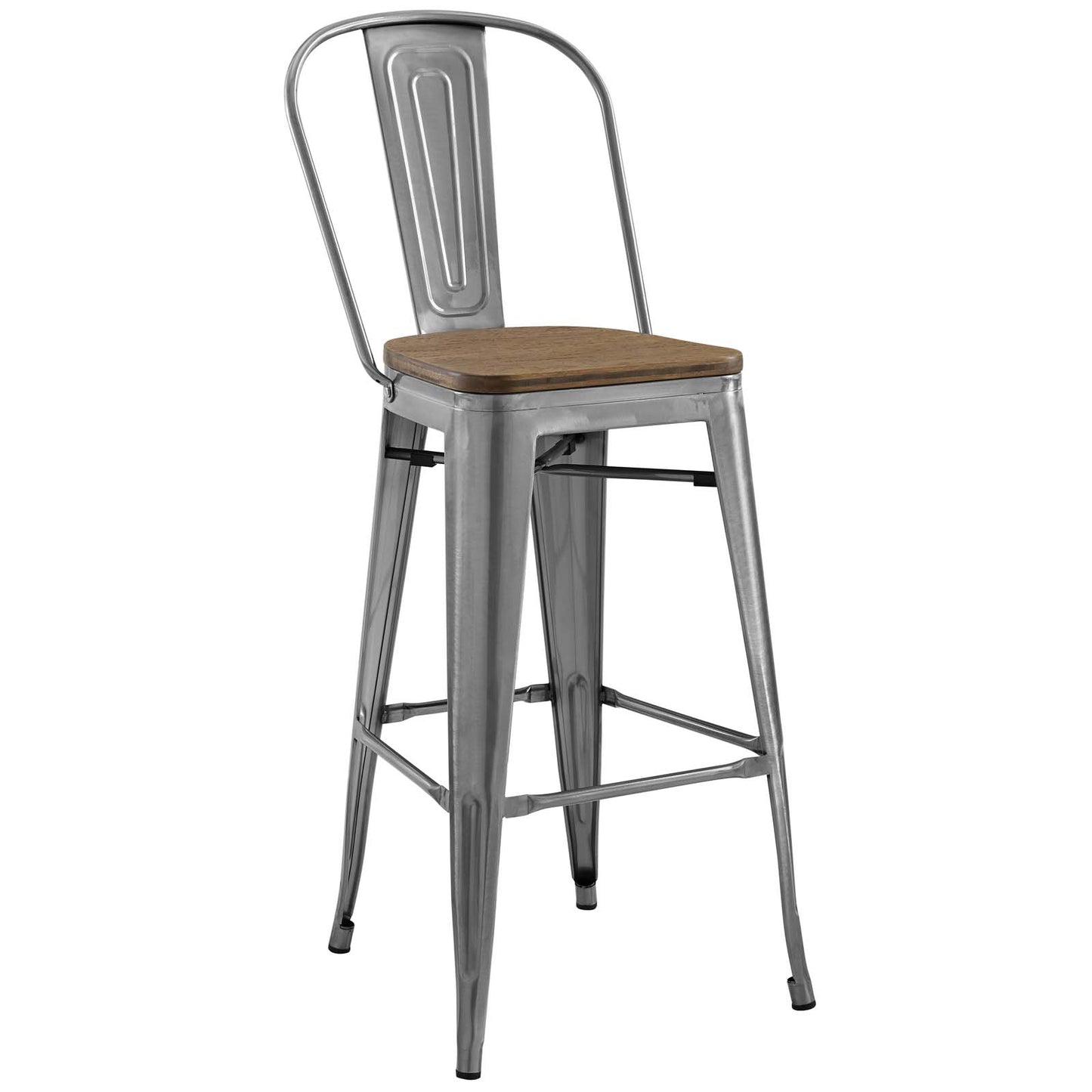 Modway Outlet Promenade Bar Stool by Modway  Bar and Dining Furniture Gunmetal - EEI-2814-GME