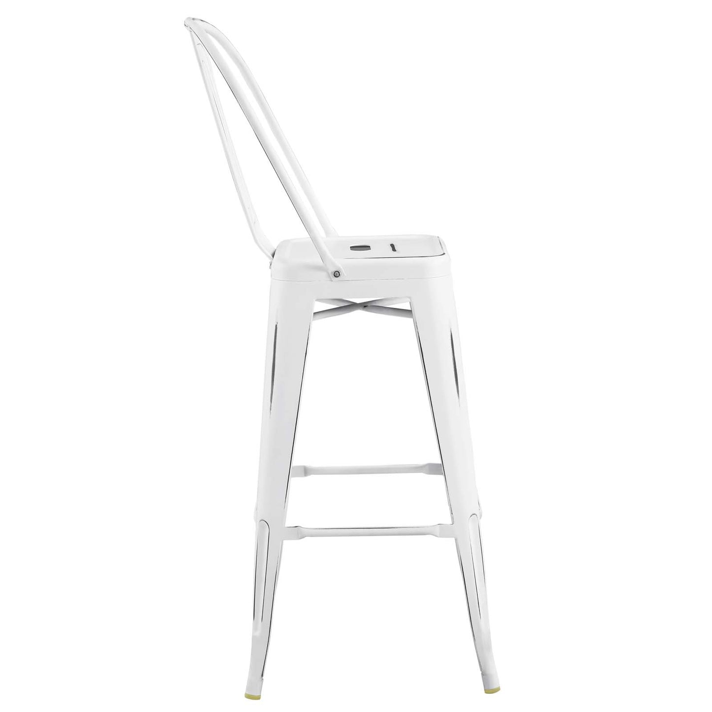 Modway Outlet Promenade Metal Bar Side Stool by Modway  Bar and Dining Furniture White - EEI-2815-WHI