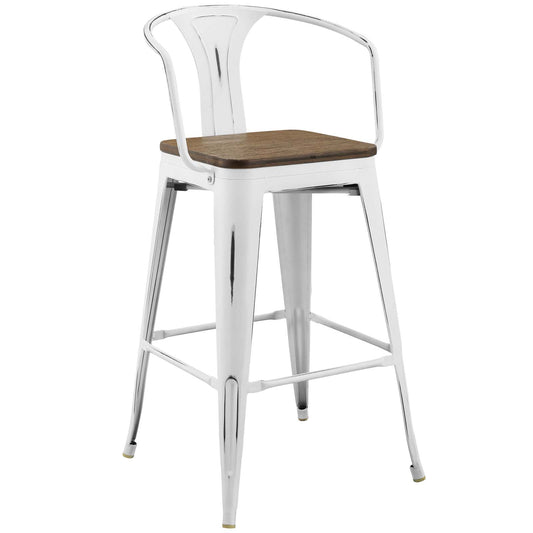 Modway Outlet Promenade Bar Stool by Modway  Bar and Dining Furniture White - EEI-2818-WHI