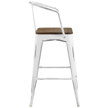 Modway Outlet Promenade Bar Stool by Modway  Bar and Dining Furniture White - EEI-2818-WHI
