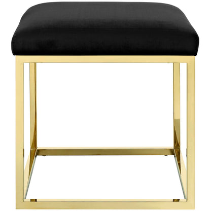 Modway Outlet Anticipate Ottoman by Modway  Living Room Furniture Gold Black - EEI-2849-GLD-BLK
