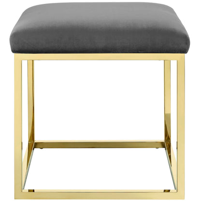 Modway Outlet Anticipate Ottoman by Modway  Living Room Furniture Gold Gray - EEI-2849-GLD-GRY