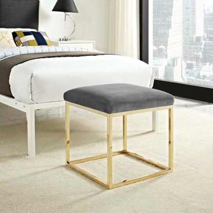 Modway Outlet Anticipate Ottoman by Modway  Living Room Furniture Gold Gray - EEI-2849-GLD-GRY