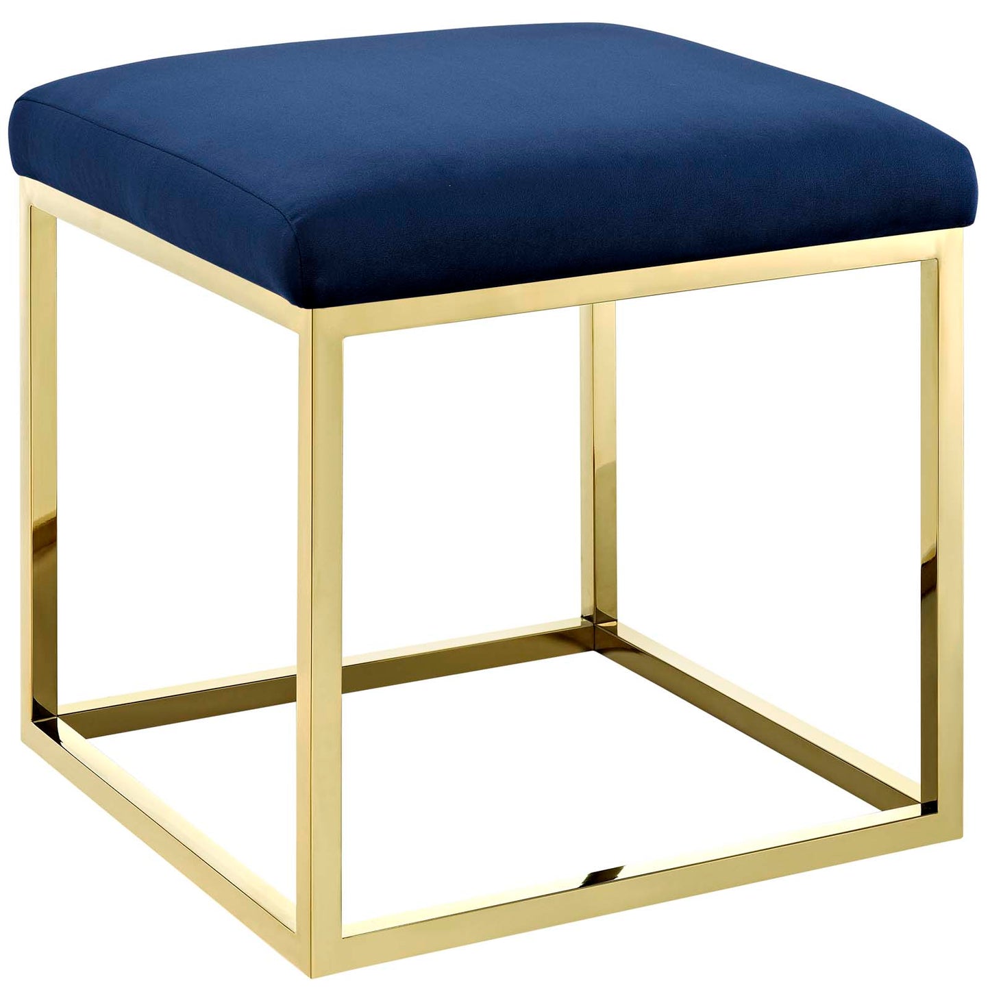Modway Outlet Anticipate Ottoman by Modway  Living Room Furniture Gold Navy - EEI-2849-GLD-NAV