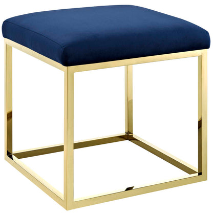 Modway Outlet Anticipate Ottoman by Modway  Living Room Furniture Gold Navy - EEI-2849-GLD-NAV