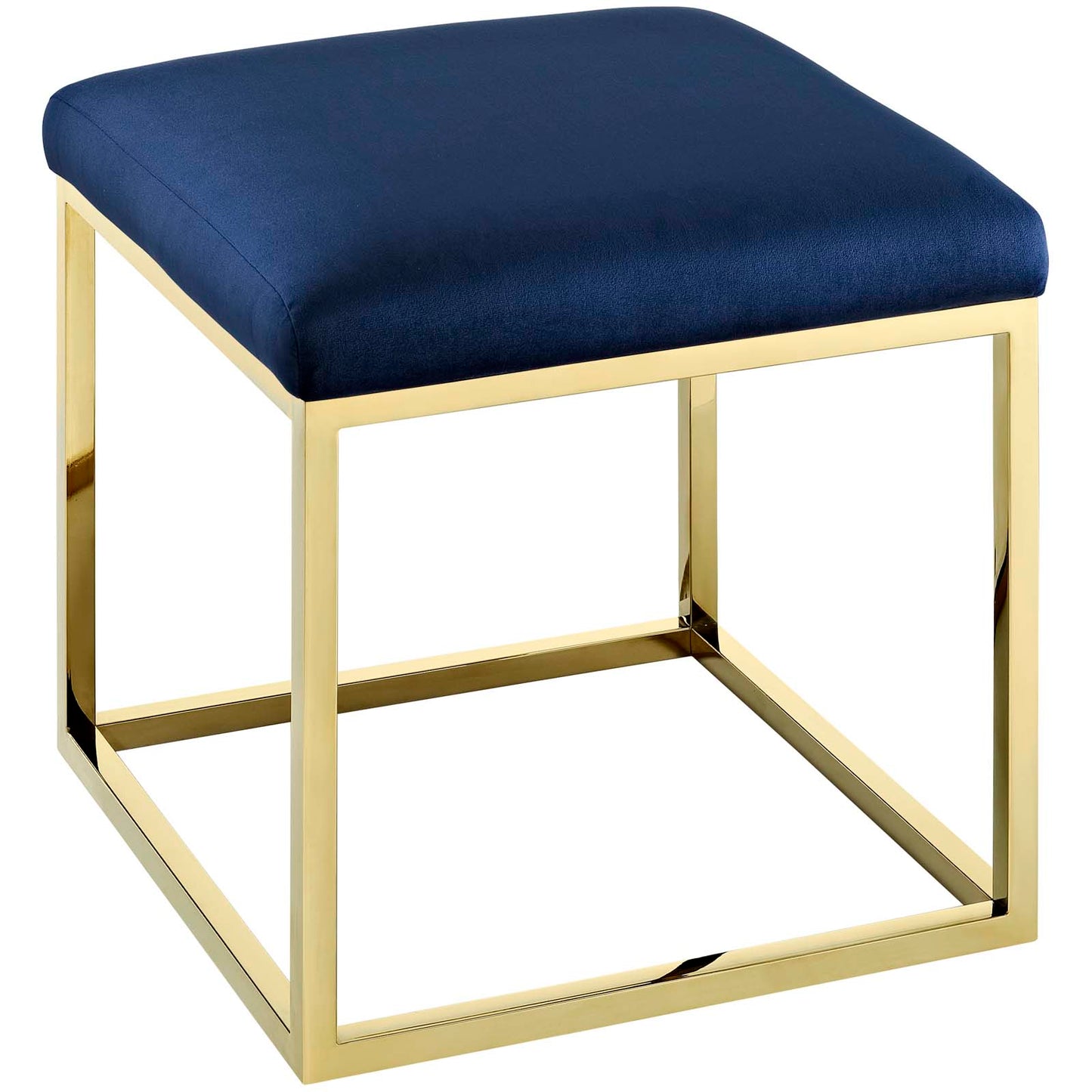 Modway Outlet Anticipate Ottoman by Modway  Living Room Furniture Gold Navy - EEI-2849-GLD-NAV
