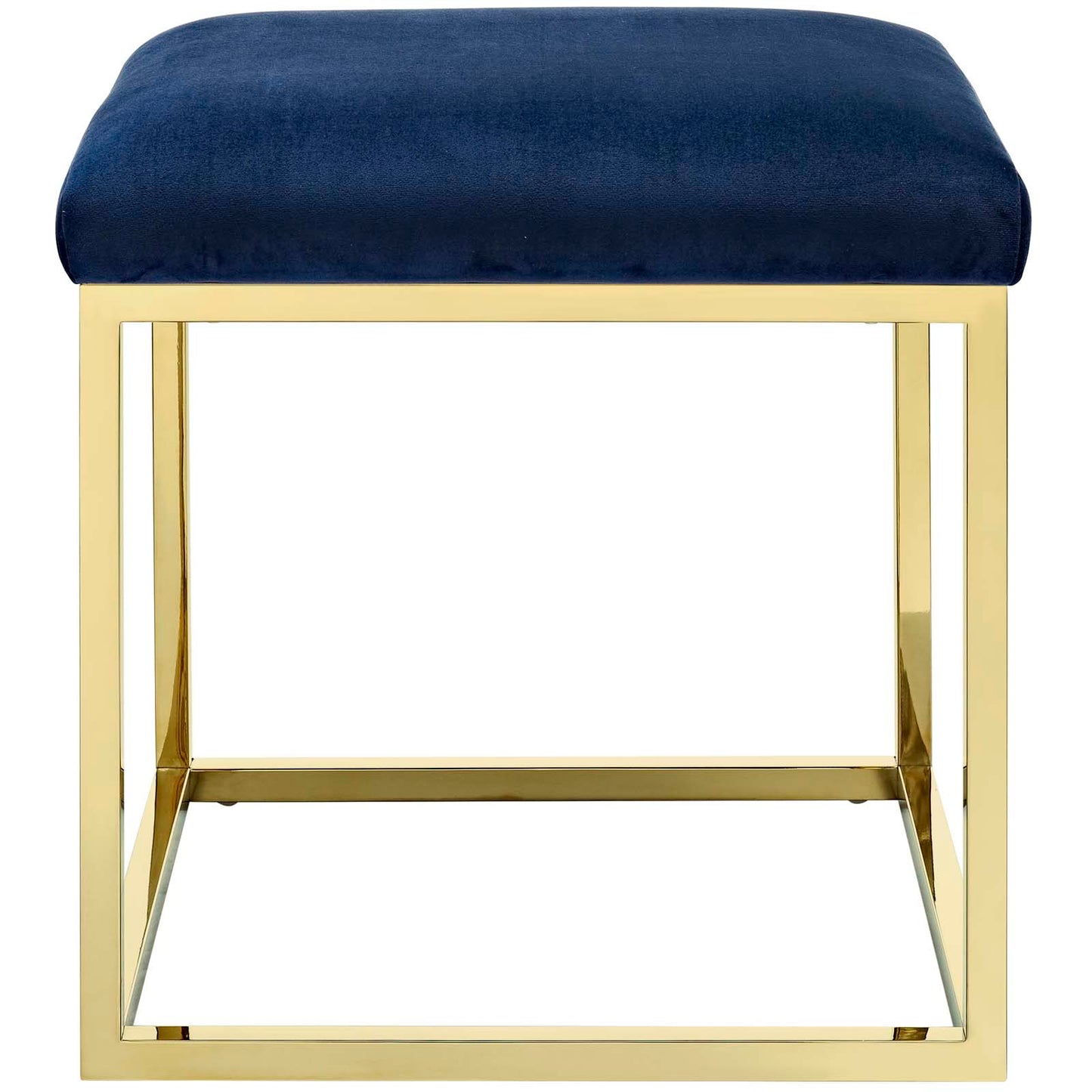 Modway Outlet Anticipate Ottoman by Modway  Living Room Furniture Gold Navy - EEI-2849-GLD-NAV