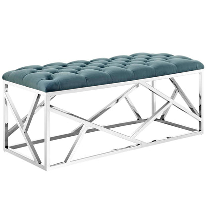 Modway Outlet Intersperse Bench by Modway  Living Room Furniture Sea Blue - EEI-2867-SLV-SEA