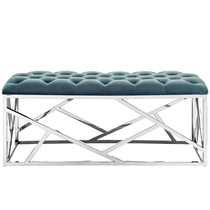 Modway Outlet Intersperse Bench by Modway  Living Room Furniture Sea Blue - EEI-2867-SLV-SEA
