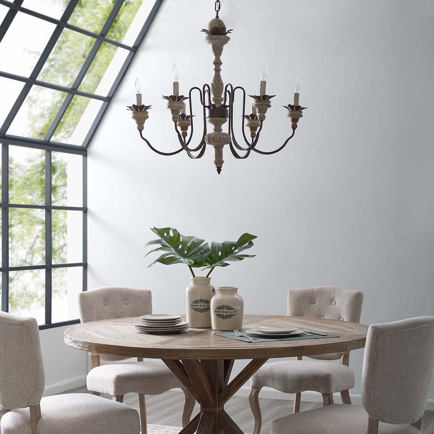 Modway Outlet Bountiful Vintage French Pendant Ceiling Light Candelabra Chandelier by Modway  Lighting Lighting  - EEI-2888