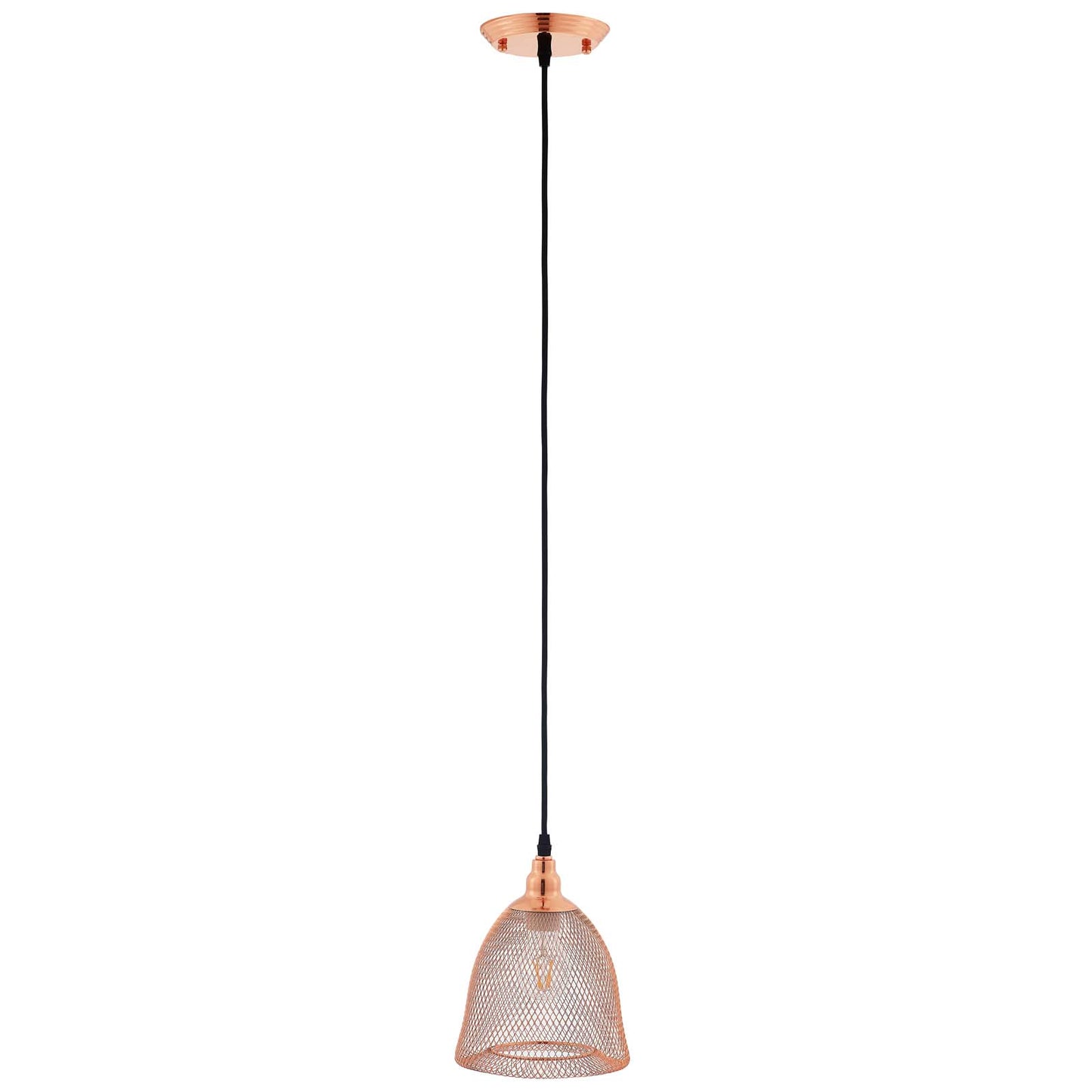 Modway Outlet Glimmer Bell-Shaped Rose Gold Pendant Light by Modway  Lighting Lighting  - EEI-2902