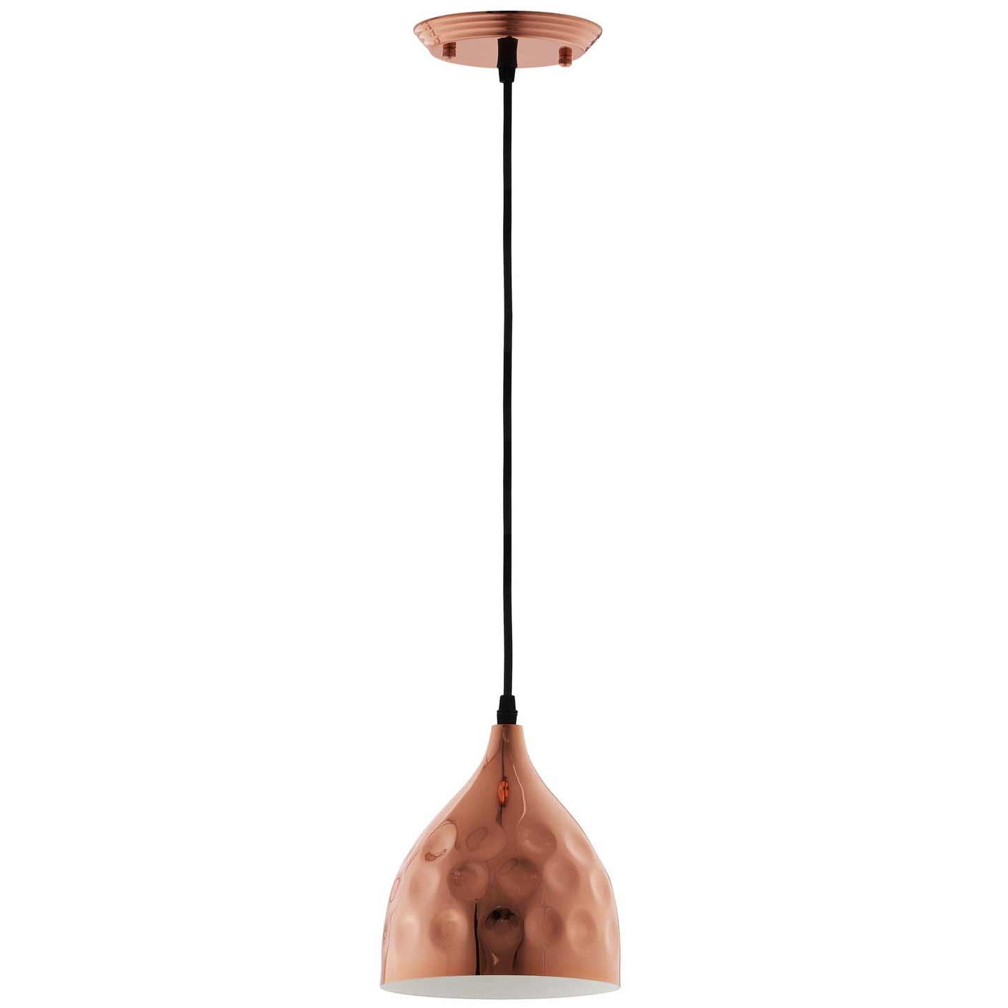 Modway Outlet Dimple 6.5" Bell-Shaped Rose Gold Pendant Light by Modway  Lighting Lighting  - EEI-2903