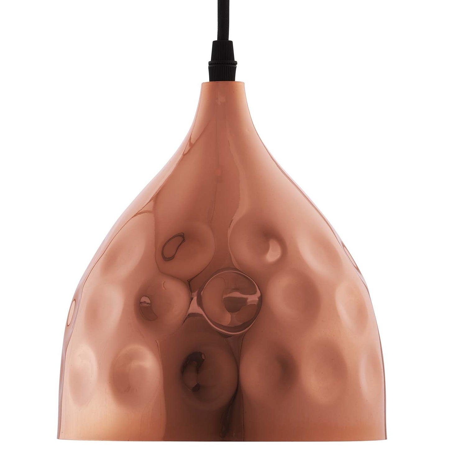 Modway Outlet Dimple 6.5" Bell-Shaped Rose Gold Pendant Light by Modway  Lighting Lighting  - EEI-2903