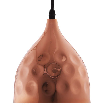 Modway Outlet Dimple 6.5" Bell-Shaped Rose Gold Pendant Light by Modway  Lighting Lighting  - EEI-2903