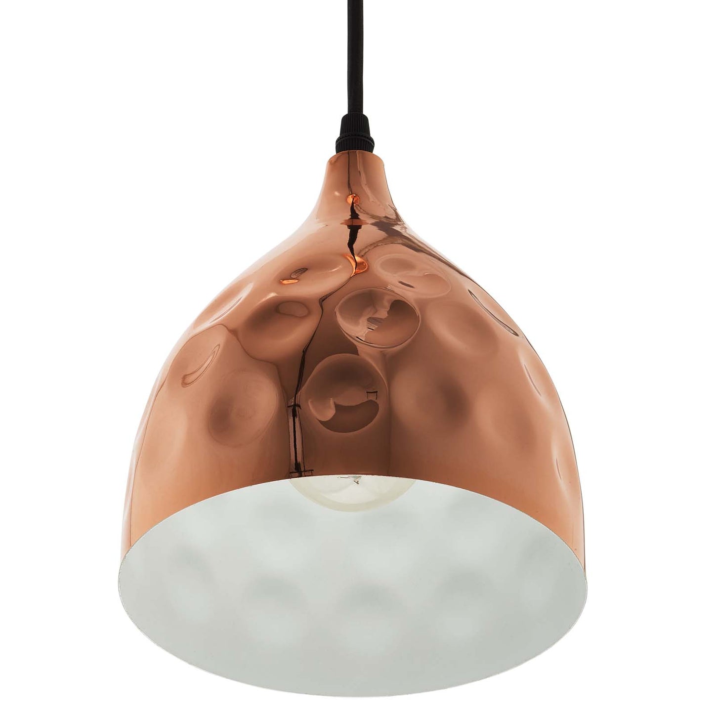 Modway Outlet Dimple 6.5" Bell-Shaped Rose Gold Pendant Light by Modway  Lighting Lighting  - EEI-2903