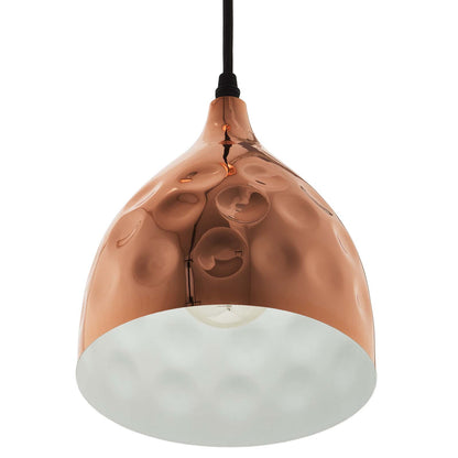 Modway Outlet Dimple 6.5" Bell-Shaped Rose Gold Pendant Light by Modway  Lighting Lighting  - EEI-2903