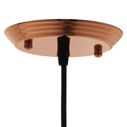 Modway Outlet Dimple 6.5" Bell-Shaped Rose Gold Pendant Light by Modway  Lighting Lighting  - EEI-2903