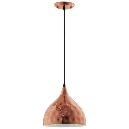 Modway Outlet Dimple 11" Bell-Shaped Rose Gold Pendant Light by Modway  Lighting Lighting  - EEI-2904