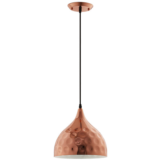Modway Outlet Dimple 11" Bell-Shaped Rose Gold Pendant Light by Modway  Lighting Lighting  - EEI-2904