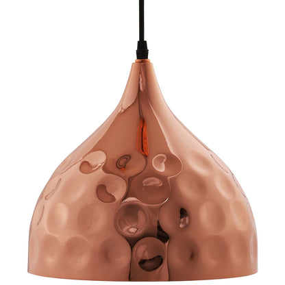 Modway Outlet Dimple 11" Bell-Shaped Rose Gold Pendant Light by Modway  Lighting Lighting  - EEI-2904