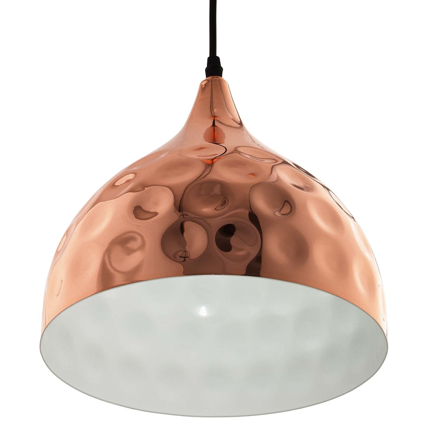 Modway Outlet Dimple 11" Bell-Shaped Rose Gold Pendant Light by Modway  Lighting Lighting  - EEI-2904