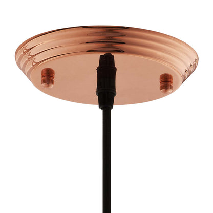Modway Outlet Dimple 11" Bell-Shaped Rose Gold Pendant Light by Modway  Lighting Lighting  - EEI-2904