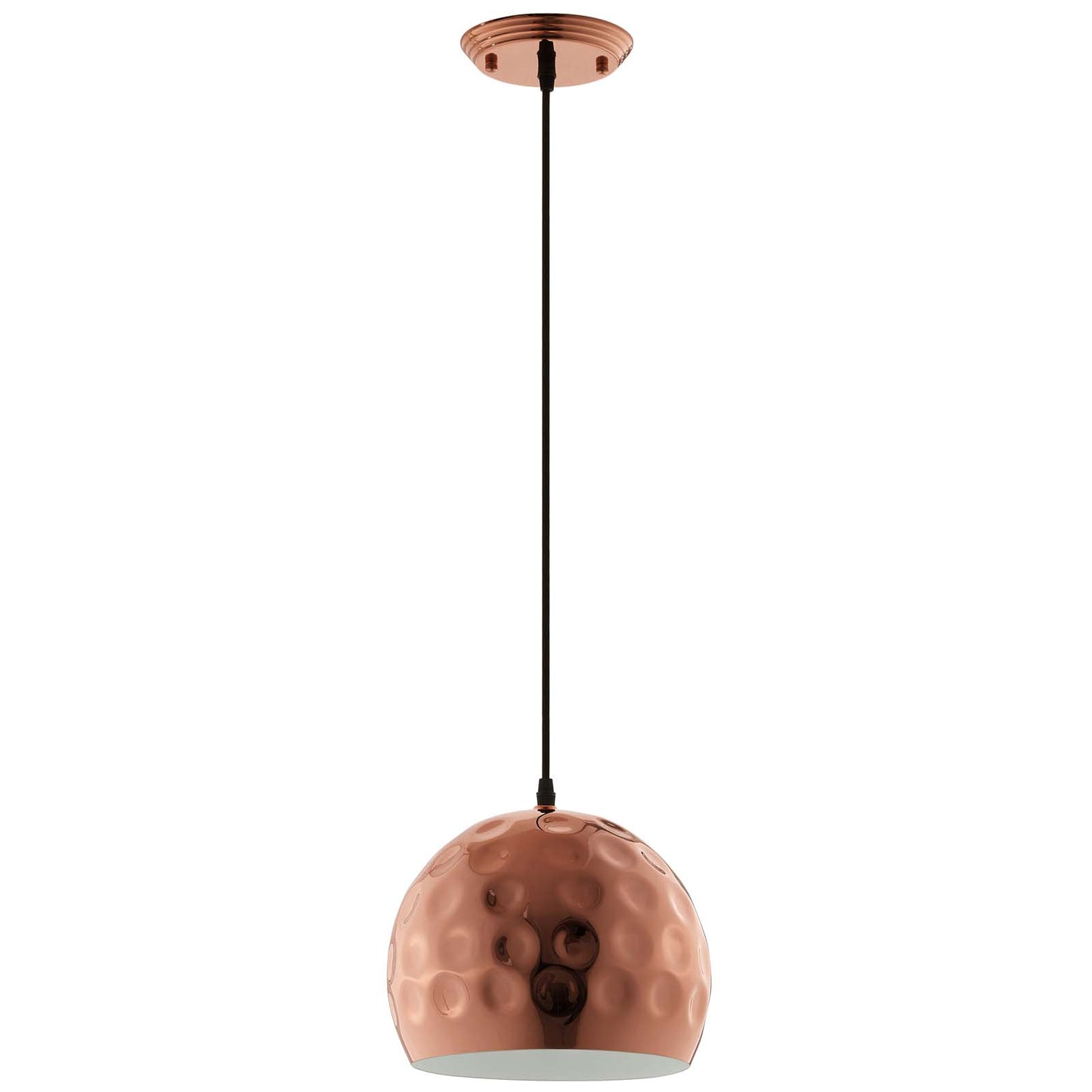 Modway Outlet Dimple 10" Half-Sphere Rose Gold Pendant Light by Modway  Lighting Lighting  - EEI-2905