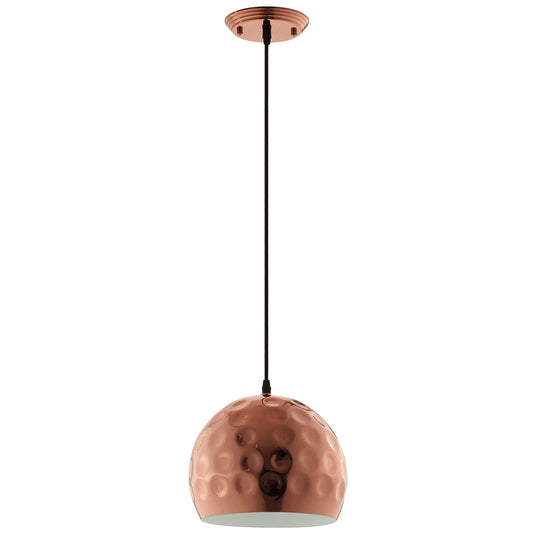 Modway Outlet Dimple 10" Half-Sphere Rose Gold Pendant Light by Modway  Lighting Lighting  - EEI-2905