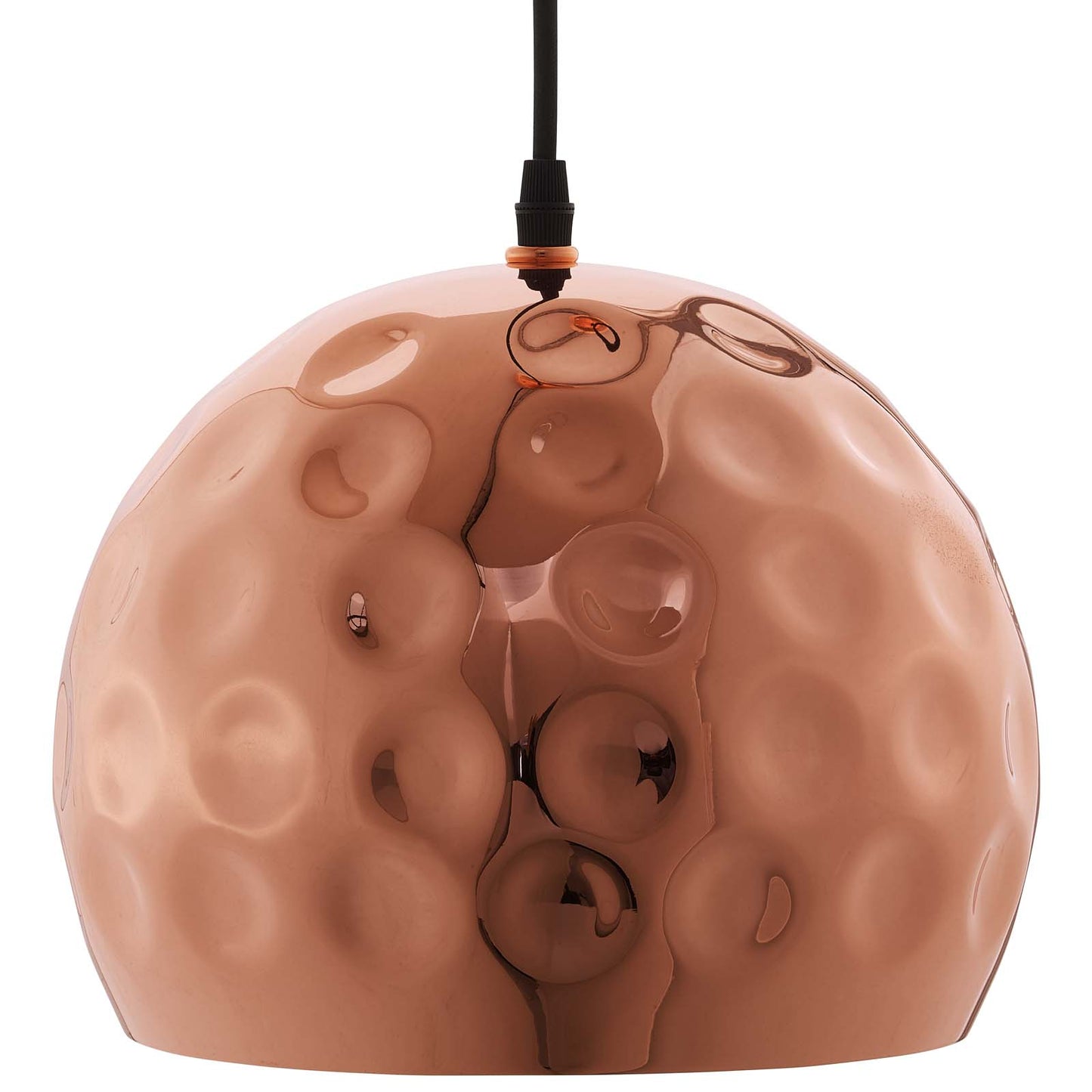 Modway Outlet Dimple 10" Half-Sphere Rose Gold Pendant Light by Modway  Lighting Lighting  - EEI-2905