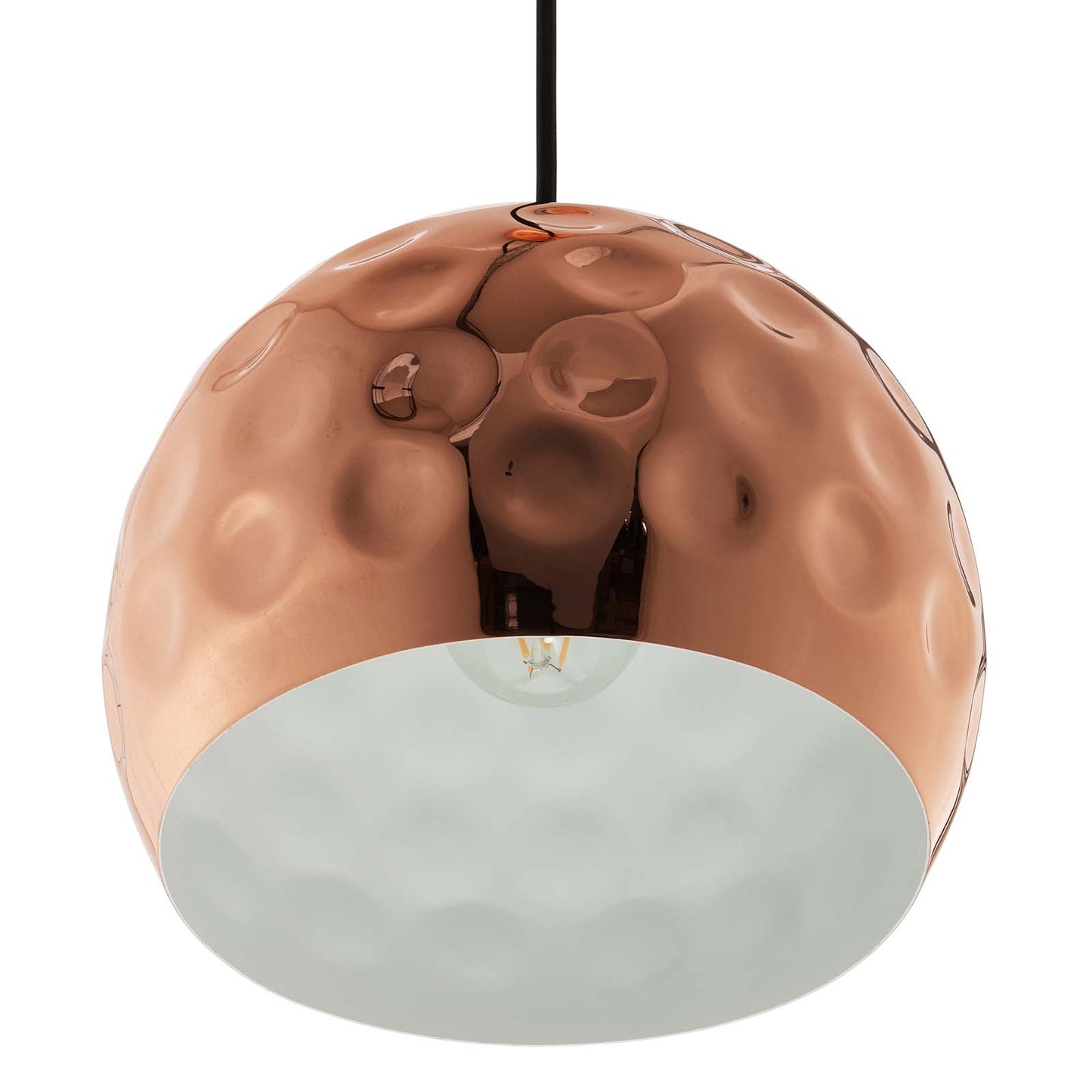 Modway Outlet Dimple 10" Half-Sphere Rose Gold Pendant Light by Modway  Lighting Lighting  - EEI-2905
