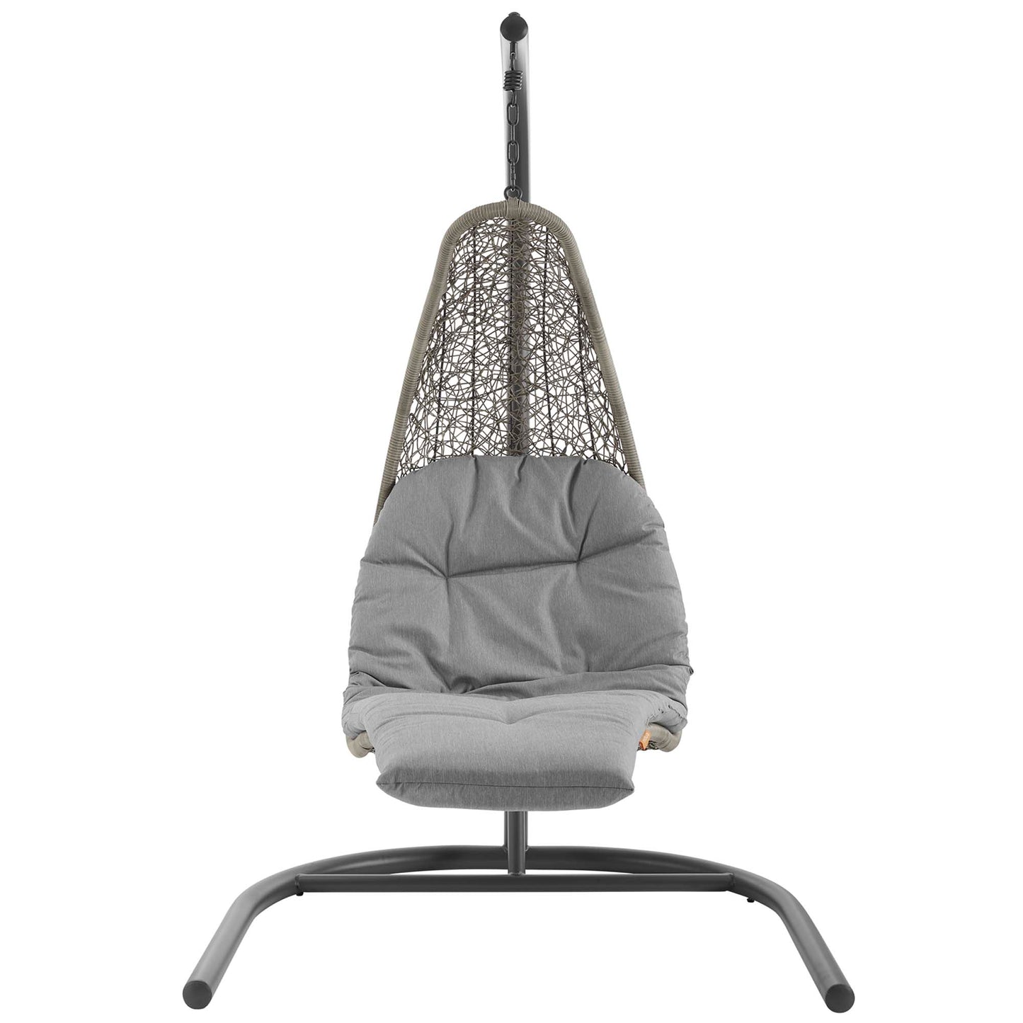 Modway - Landscape Hanging Chaise Lounge Outdoor Patio Swing Chair by Modway  Outdoor Furniture Daybeds and Lounges Gray - EEI-2952-LGR-GRY