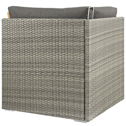 Modway Outlet Repose Outdoor Patio Corner by Modway  Outdoor Furniture Furniture Light Gray Charcoal - EEI-2956-LGR-CHA