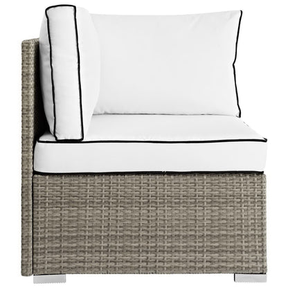 Modway Outlet Repose Outdoor Patio Corner by Modway  Outdoor Furniture Furniture Light Gray White - EEI-2956-LGR-WHI