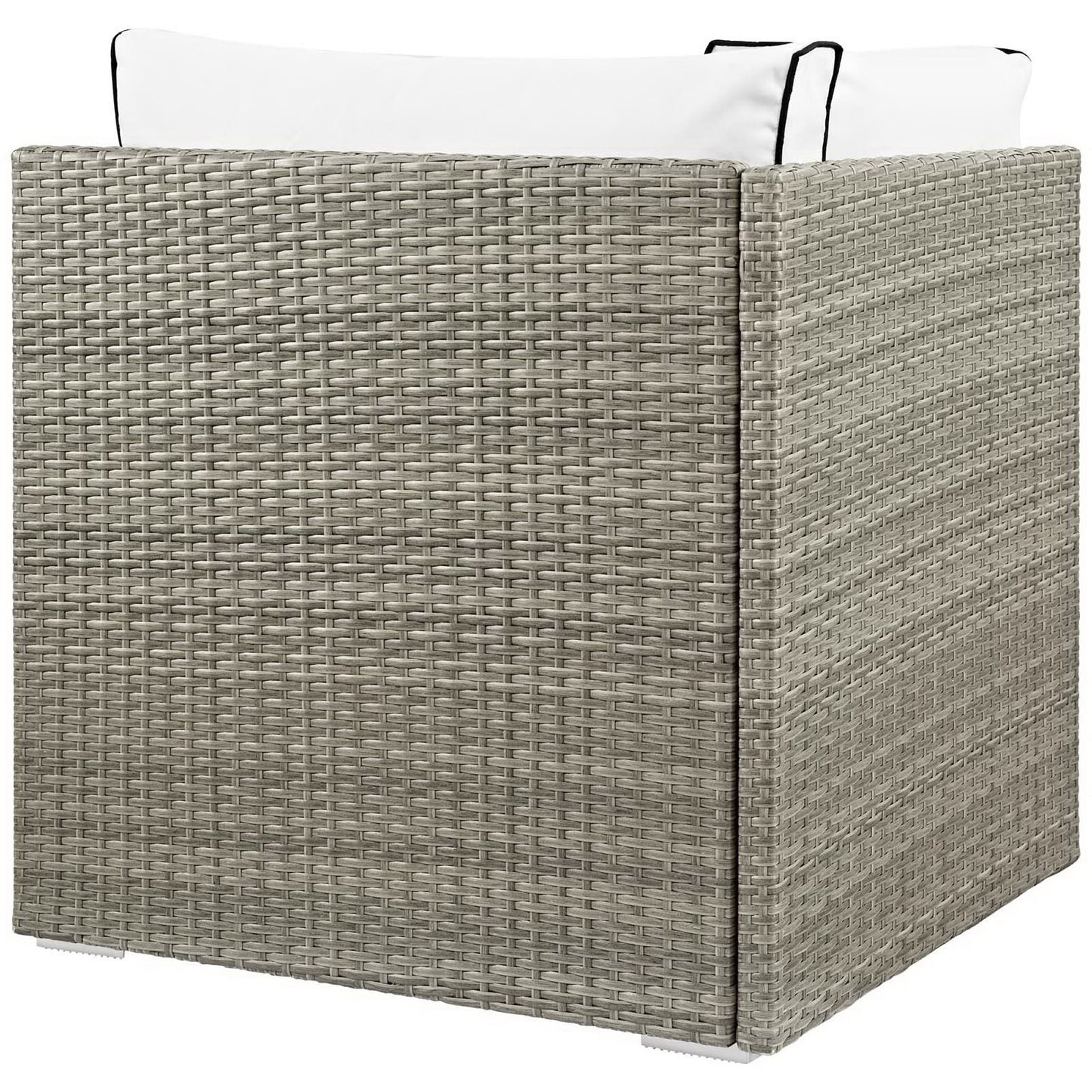 Modway Outlet Repose Outdoor Patio Corner by Modway  Outdoor Furniture Furniture Light Gray White - EEI-2956-LGR-WHI