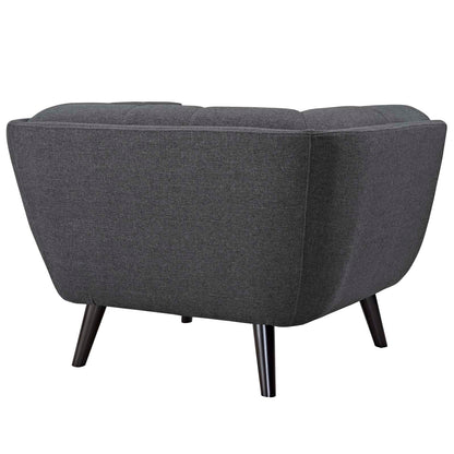 Modway Outlet Bestow 2 Piece Upholstered Fabric Armchair Set by Modway  Living Room Furniture Gray - EEI-2982-GRY-SET