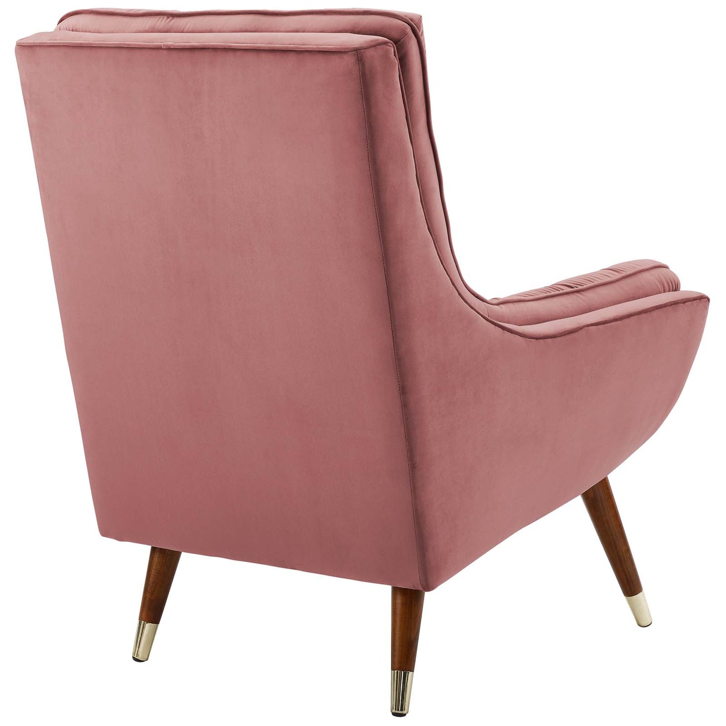 Modway Outlet Suggest Button Tufted Performance Velvet Lounge Chair by Modway  Living Room Furniture Dusty Rose - EEI-3001-DUS